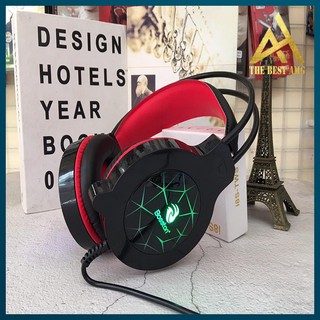Tai Nghe Gaming Có Dây Headphone Chụp Tai BOSSTON HS-09 LED 7 Màu - Tai Nghe Nhạc Máy Vi Tính Laptop Game Thủ Có Micro