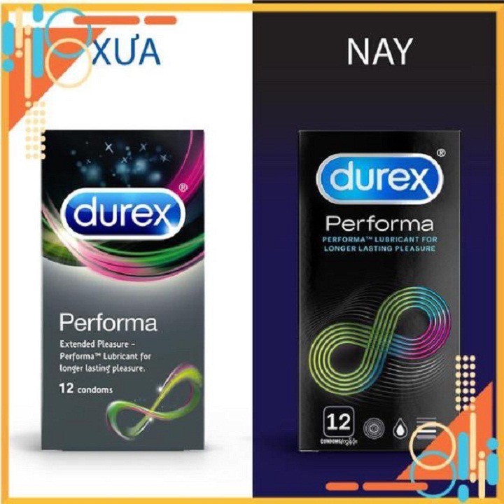 [SHOP MỚI BÁN GIÁ GỐC][CHÍNH HÃNG] Bao Cao Su Bao Cao Su Durex Performa 12 bao Kéo Dài Thời Gian Quan Hệ