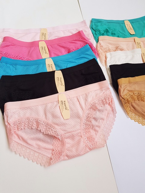 SET 10 chiếc quần lót thông hơi viền ren thái 9933