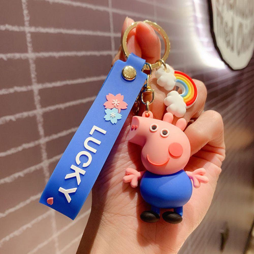 LANFY Móc Khóa Hình Heo Pe-Pa Dễ Thương