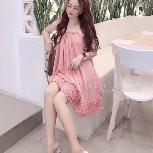 [Giá Sỉ] Đầm ngủ lụa cao cấp 2 dây