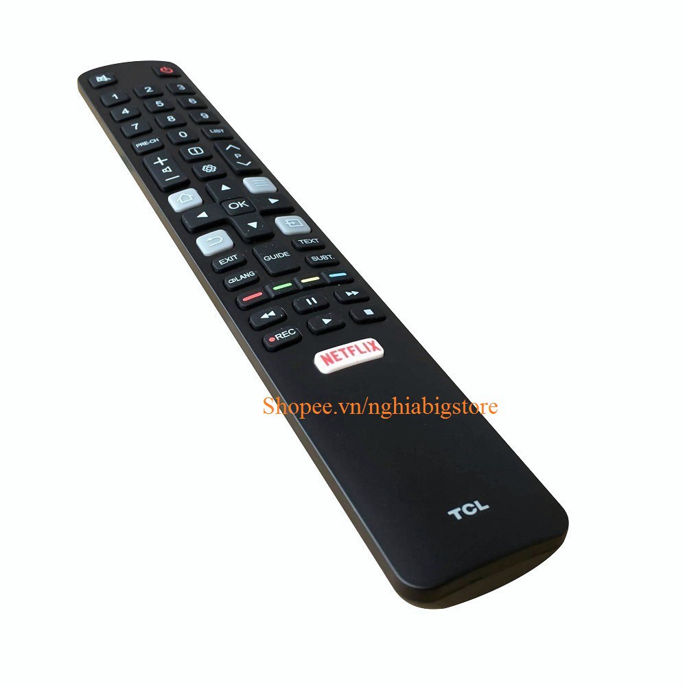 Remote Điều Khiển Smart TV, TV Thông Minh TCL Netflix Grade A+ (Kèm Pin AAA Maxell)