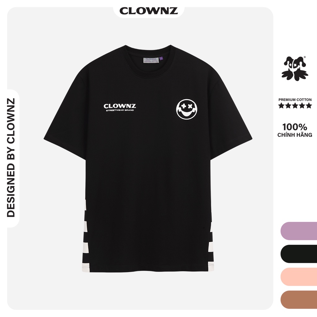 Áo thun tay lỡ local brand unisex Clownz Signature Checkerboard T-shirt kẻ sọc, form rộng, chất cotton