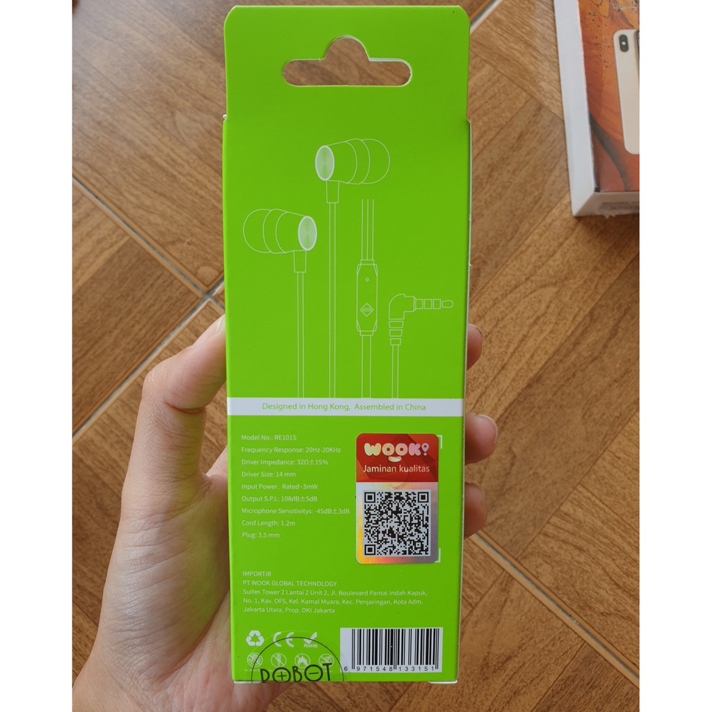 Handfree Headphone Re101S Jack 3.5mm | BigBuy360 - bigbuy360.vn