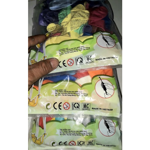 Túi 100 hoặc 50 cái bông bóng hình tròn hoặc trái tim Việt Nam