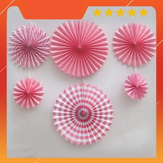 Hoa Giấy Hình Quạt(  Patty fan)Trang Trí Sinh Nhật