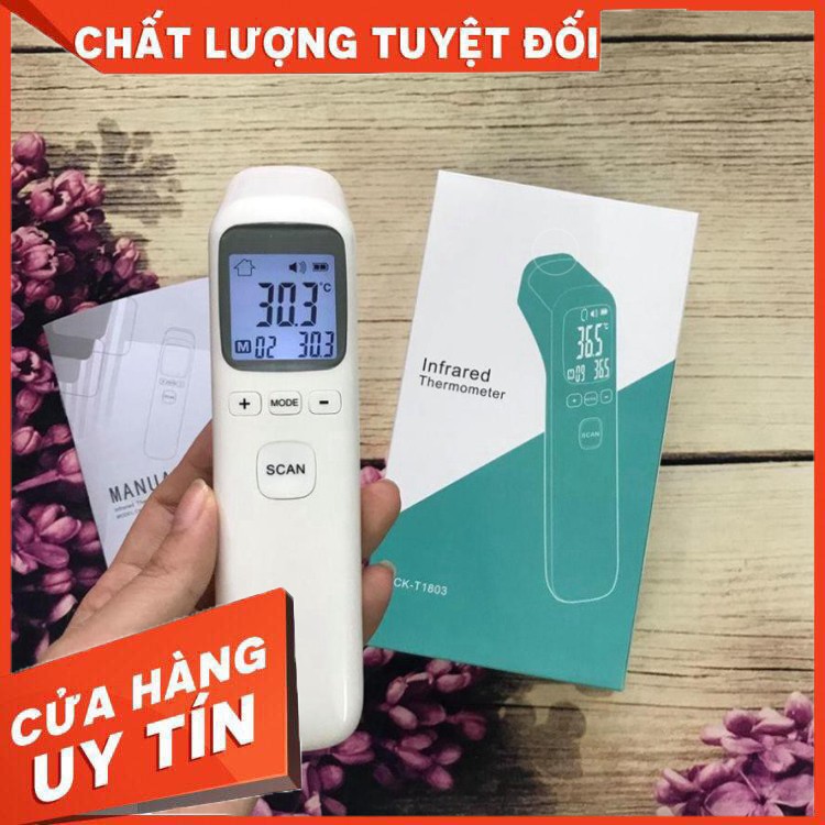 [HÀNG SẴN TẠI KHO] [HÀNG CHÍNH HÃNG Nhiệt kế điện tử hồng ngoại đa năng đo trán CK1502, CK1803 LỖI 1 ĐỔI 1