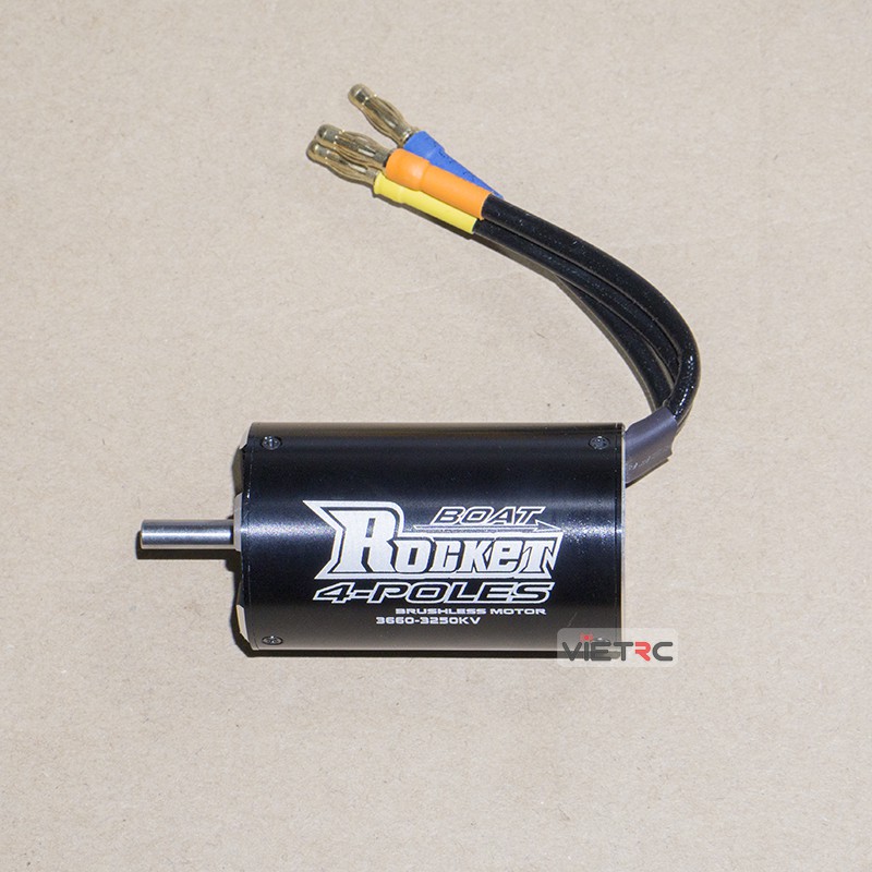 Động cơ không chổi than Rocket 3660-4300kv để chế tàu/cano điều khiển từ xa
