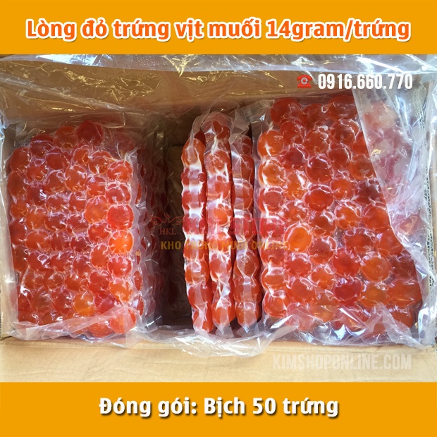 🏆 Lòng đỏ trứng muối đạt chuẩn VSATTP, 50 trứng/ bịch