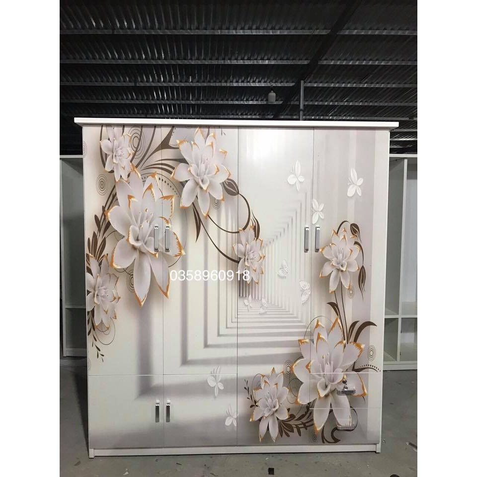 Tủ nhựa Đài Loan - FREESHIP tủ quần áo nhựa 4 cánh Đài Loan màu Trắng  hồng  xanh dương  vân gỗ óc chó  vân gỗ | BigBuy360 - bigbuy360.vn