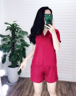 [SIÊU ĐẸP] Bộ lụa cộc viền bèo nhí