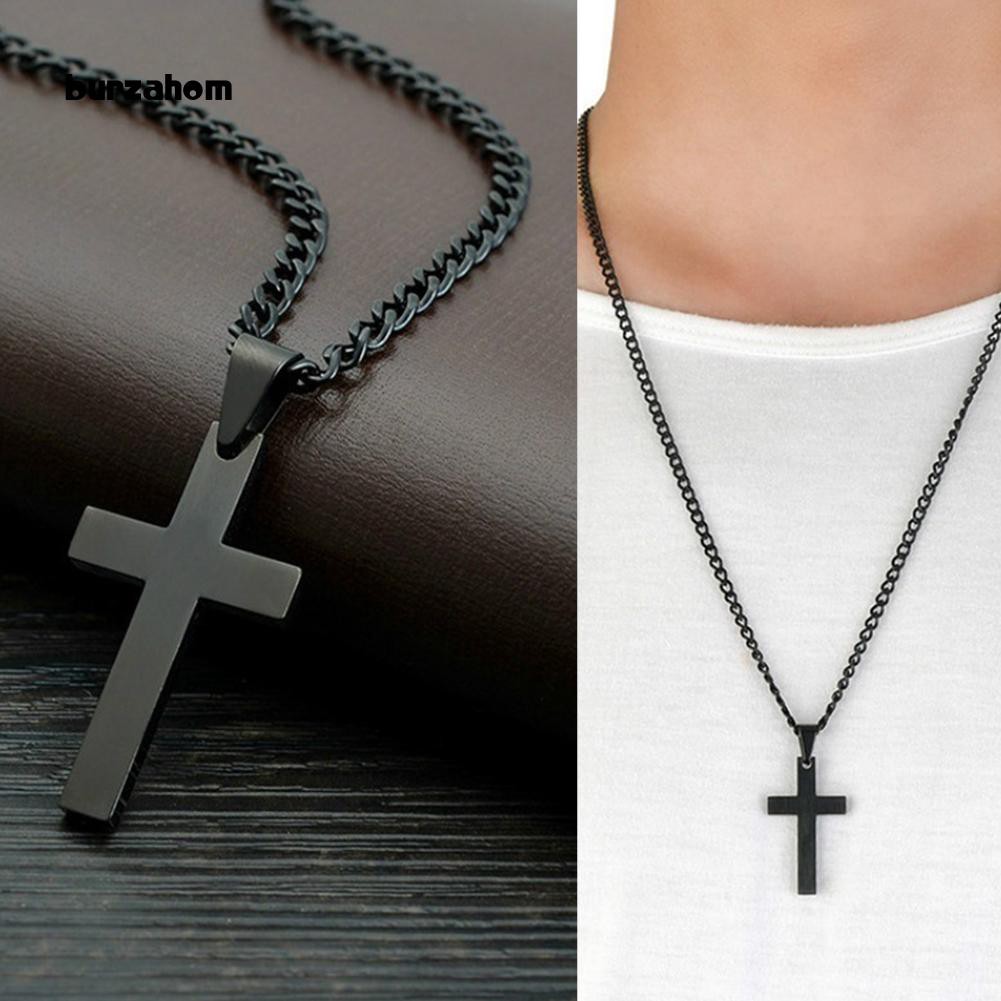 Vòng cổ Mặt Thánh Giá Bằng Thép Không Gỉ Cho Nam Và Nữ