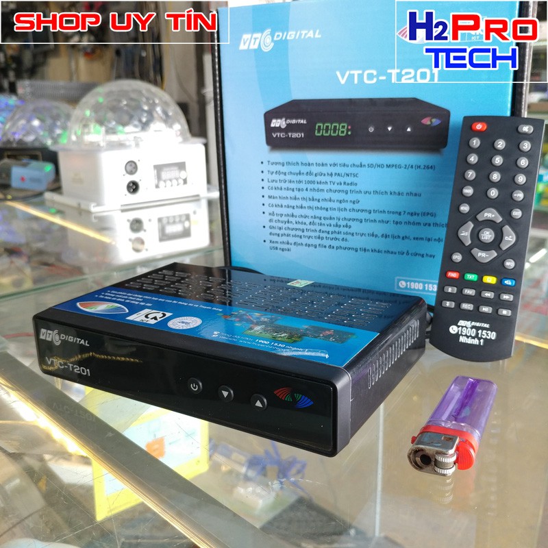 Đầu thu kỹ thuật số DVB- T2 VTC 201, xem truyền hình hơn 60 kênh, bảo hành 12 tháng ( tặng dây HDMI 30K )