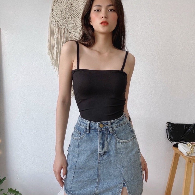 Áo Dây TV Croptop Thun Gân (ẢNH THẬT) | BigBuy360 - bigbuy360.vn