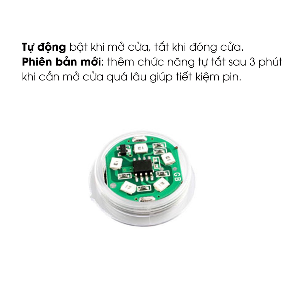 Đèn cảnh báo mở cửa ô tô chống va chạm gắn cửa xe hơi, phụ kiện ô tô Tâm Luân