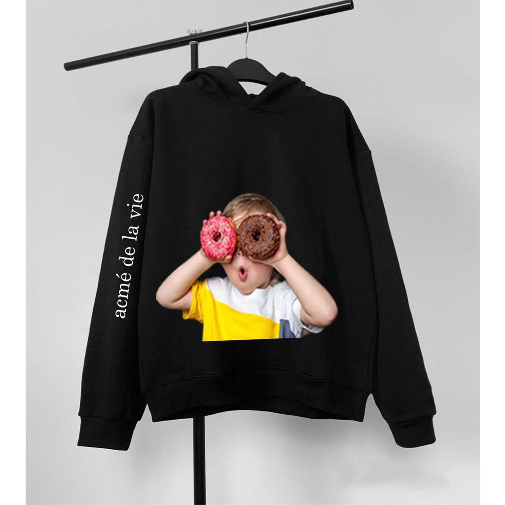 ÁO HOODIE ADLV Baby Face Donut ÁO SWEATER CHẤT NỈ COTTON UNISEX (M 1)
