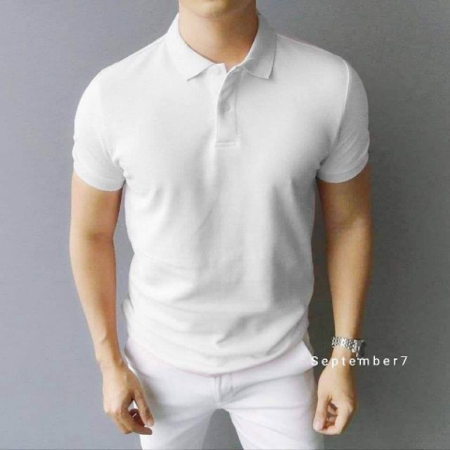 Áo COTTON POLO trơn nam - chất liệu cá sấu mềm mịn, thấm hút mồ hôi September 7th chính hãng