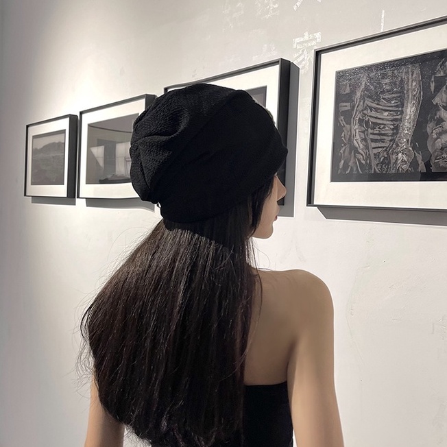 Mũ Len Mỏng Phong Cách Đường Phố Hàn Quốc Cá Tính Cho Nữ