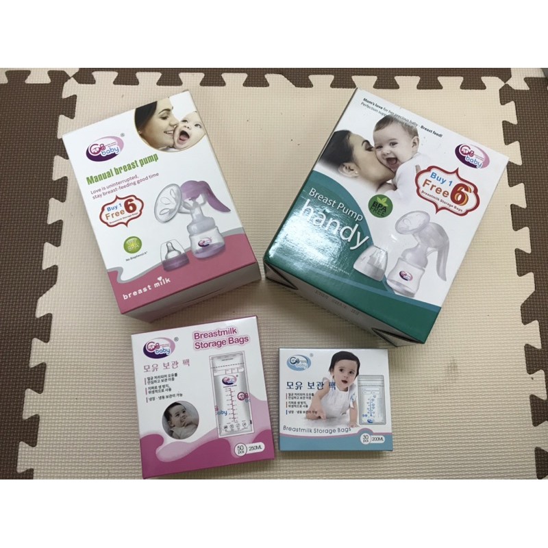 Máy hút sữa mẹ cầm tay GB Baby Hàn Quốc + 6 túi trữ sữa