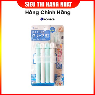Set 4 kẹp miệng túi cỡ S- Set 3 kẹp cỡ L (kèm giá đựng)
