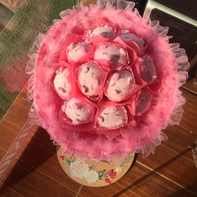 Hoa gấu bông heo 11