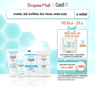 Bộ Dưỡng Ẩm Curél Trial Mini Size 4 sản phẩm