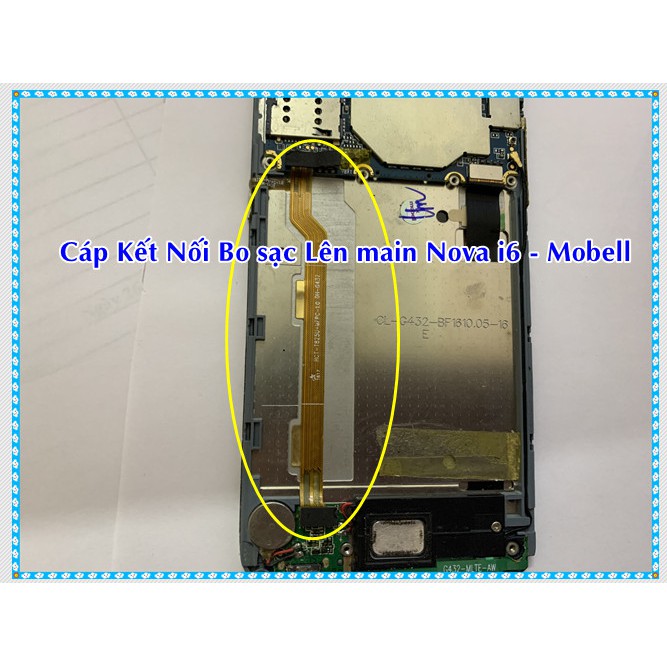 Cáp kết nối bo sạc lên main Nova i6 - Mobell