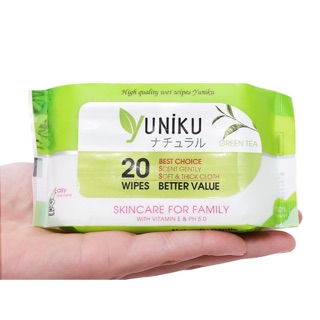 Khăn giấy ướt YUNIKU cao cấp đủ mùi