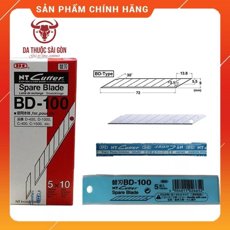 Lưỡi Dao 30 Độ Nhật Bản Dùng Để Cắt Da Thuộc - Dụng Cụ Làm Đồ Da Giá Rẻ - Da Thuộc Sài Gòn