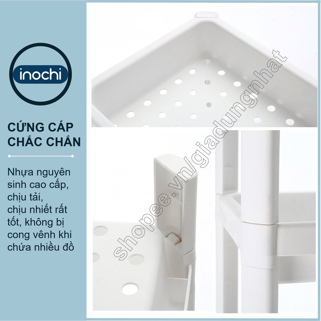 Kệ Đa Năng 4 Tầng Inochi Nhựa Dùng Để Đựng Gia Vị Nhà Bếp Đựng Đồ Thực Phẩm Hoặc Làm Giá Để Đồ Nhà Tắm Phòng Ngủ (tiêu c