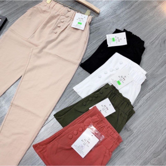 Quần đũi baggy khuy bọc 5 cúc