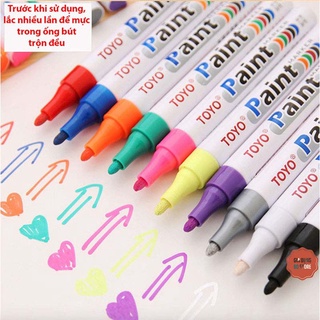 Bút sơn vẽ lốp, vẽ đế giày mực vĩnh viễn chống nước Tokyo paint marker ( BÚT LONG )