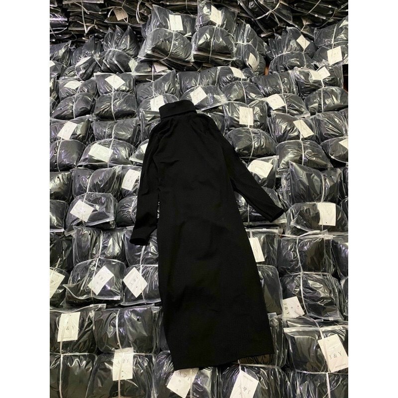 Váy len body cổ lọ chất dày dặn