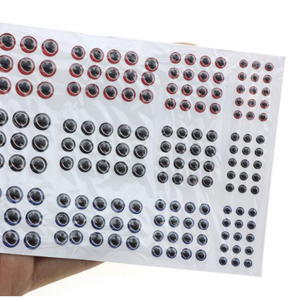 Set 183 Mắt Gắn Mồi Giả 3D Câu Cá Chuyên Dụng Nhiều Màu Sắc