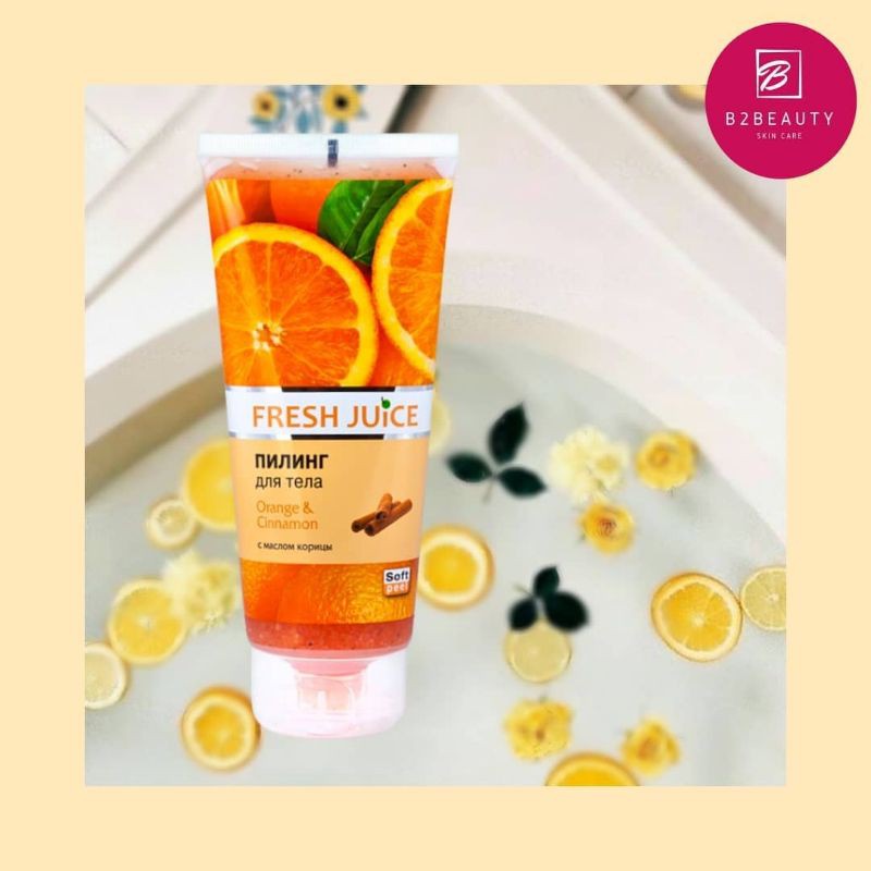 Tẩy tế bào chết toàn thân Fresh Juice Cam & Quế
