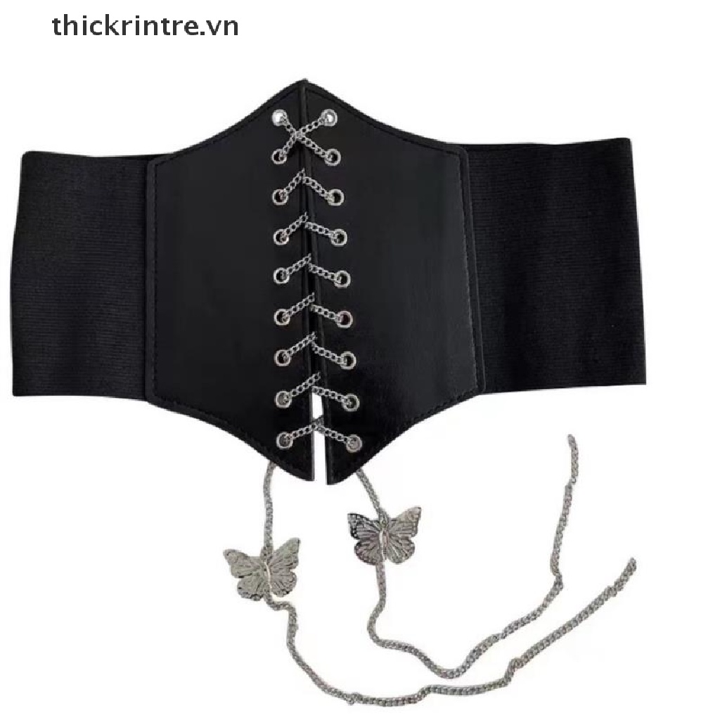 Đai Nịt Bụng Định Hình Cơ Thể Hình Bướm Phong Cách Gothic Quyến Rũ Cho Nữ