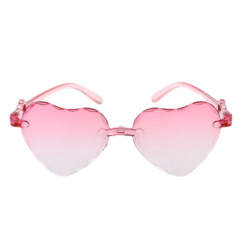 Kính Mát Phân Cực Chống Tia UV Hình Trái Tim Xinh Xắn Dành Cho Các Bé