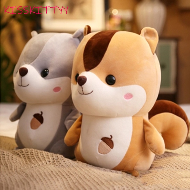 Thú Nhồi Bông Đồ Chơi Hình Con Sóc Đáng Yêu