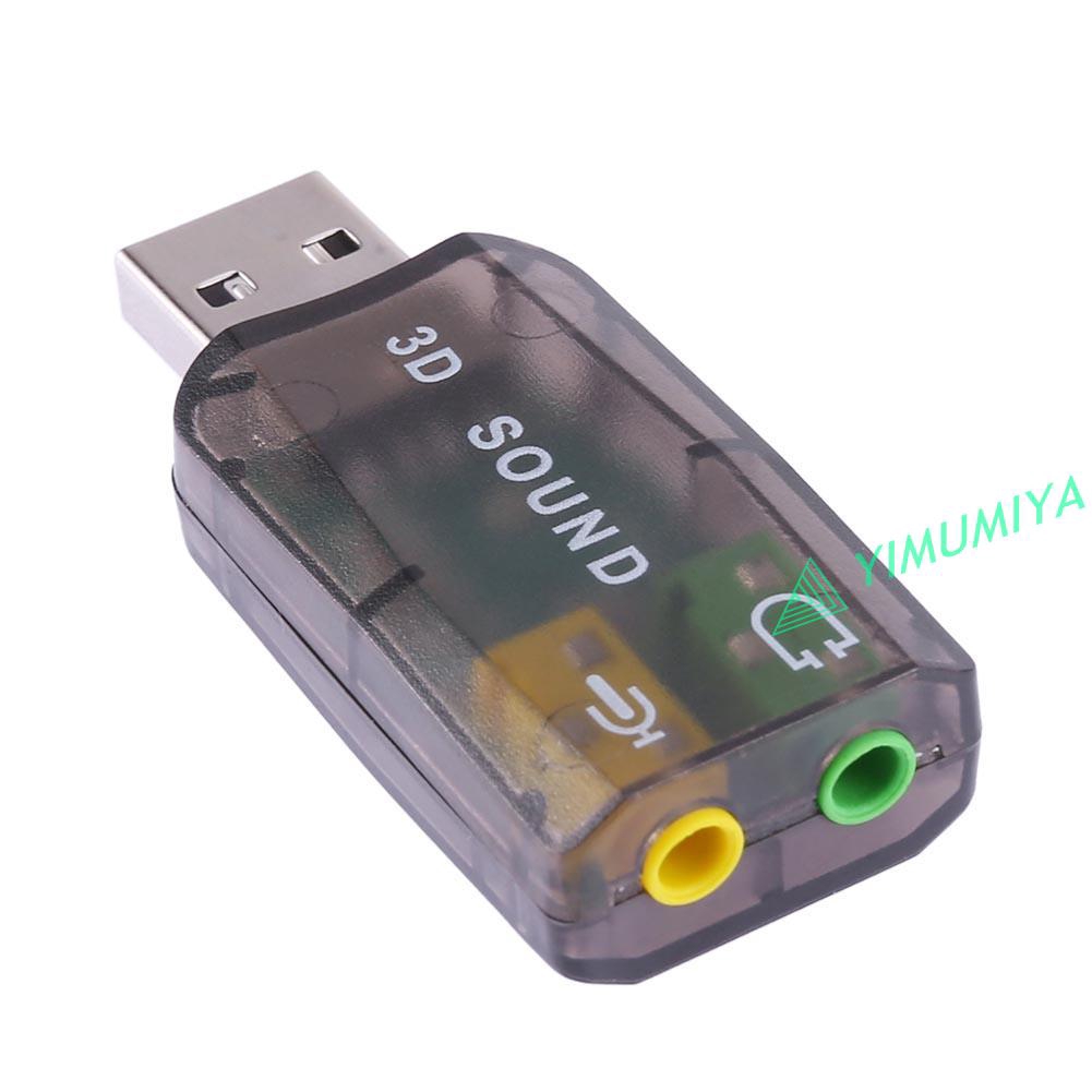 Card âm thanh chuyển đổi đầu USB 5.1 CH 3D cho máy tính laptop | BigBuy360 - bigbuy360.vn