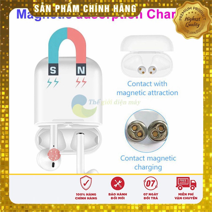 [Sale] Tai nghe bluetooth I12 TWS - Bảo hành 6 tháng - Shop Thế giới điện máy .