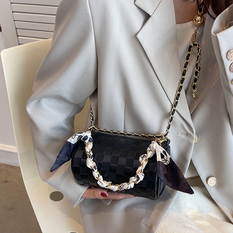 Túi Đeo Chéo Dây Xích Phong Cách Retro niche Dành Cho Nữ