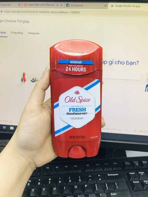 Lăn khử mùi nam Old Spice High Endurance Deodorant Long Lasting Stick Pure Sport 85g - USA