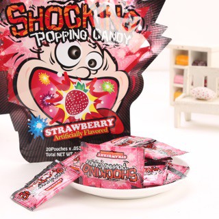 [10 Vị] Kẹo Nổ Vị Trái Cây Striking Popping Candy 30gr - Hong Kong