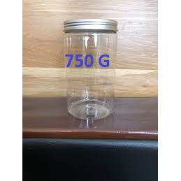 10Hủ nhựa pet nắp nhôm 750ml