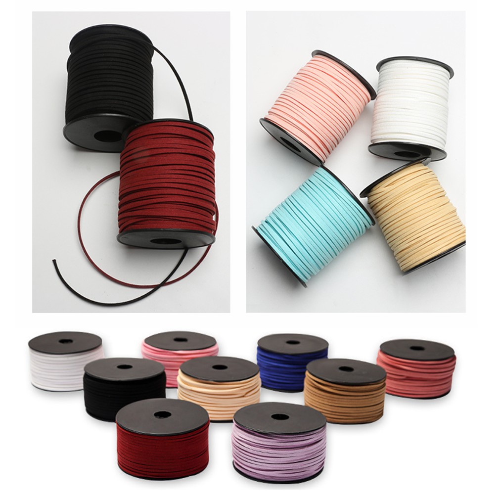 Cuộn Dây Da Lộn Dài 5 Yard Dày 3mm Dùng Làm Đồ Thủ Công