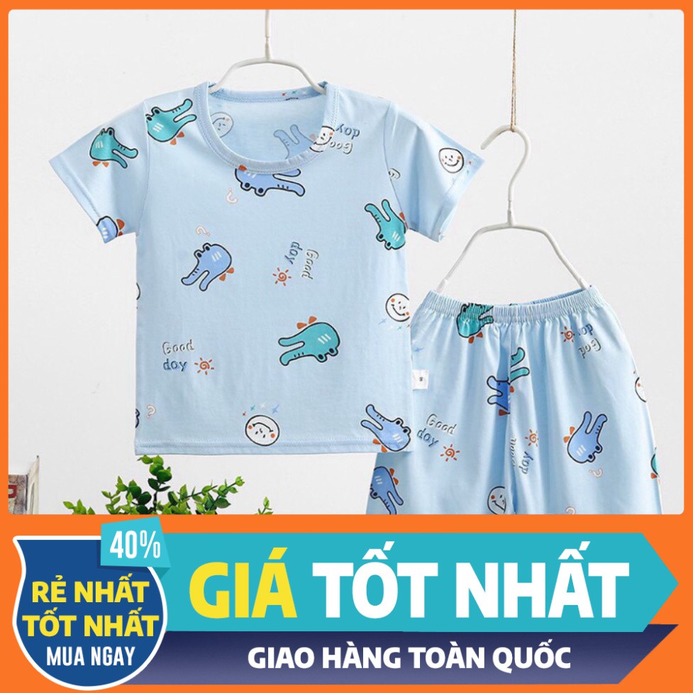 Bộ Thun Lạnh Quảng Châu Cao Cấp 8-35kg Quần Áo Trẻ Em Trai Gái Cực Mát