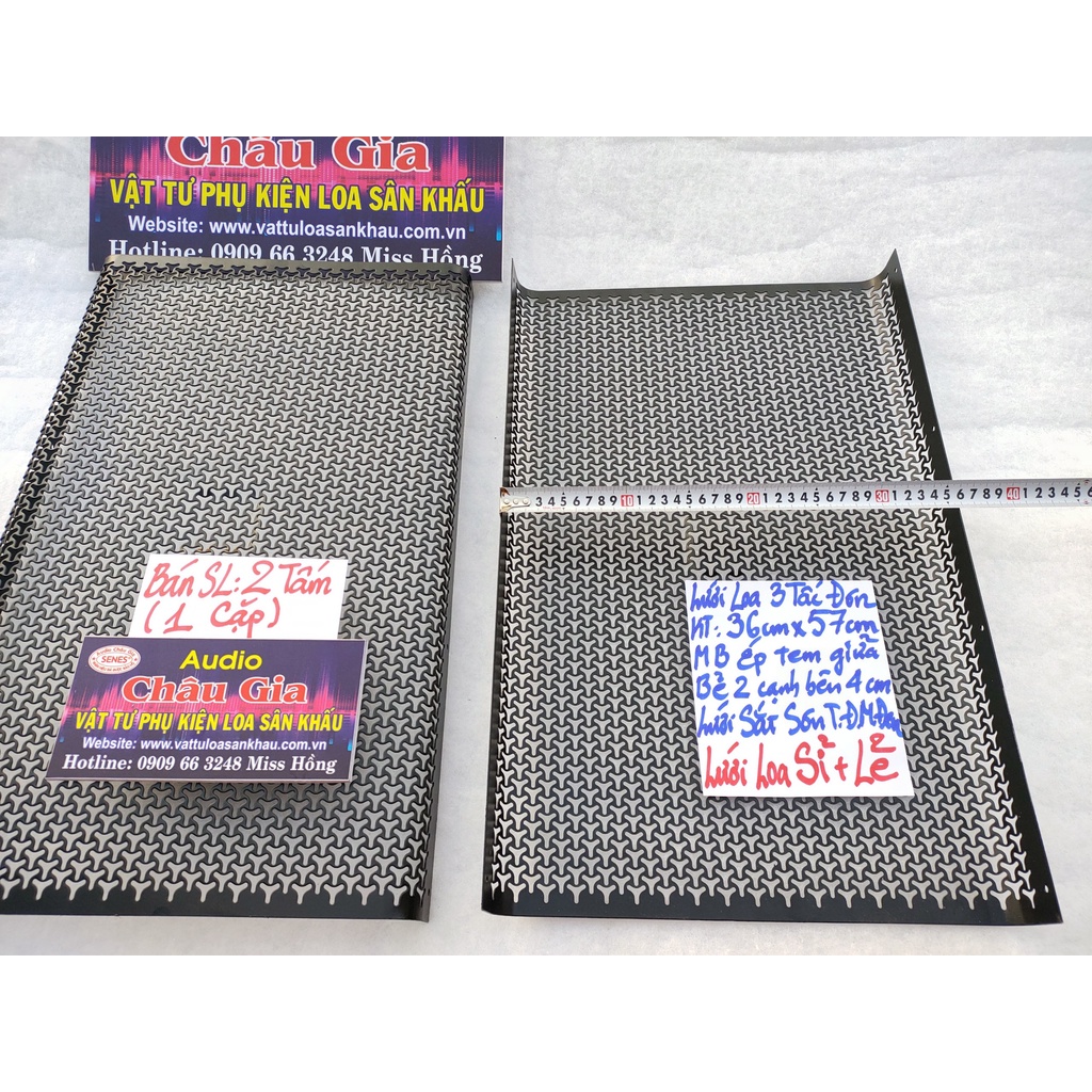 Lưới loa 3 tấc 35cm 57cm 2 tấm Audio Châu Gia