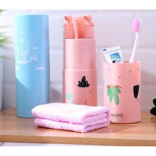 Hộp đựng dụng cụ vệ sinh cá nhân bàn chải, kem đánh răng,sữa tắm dầu gội du lịch-mẫu 2020