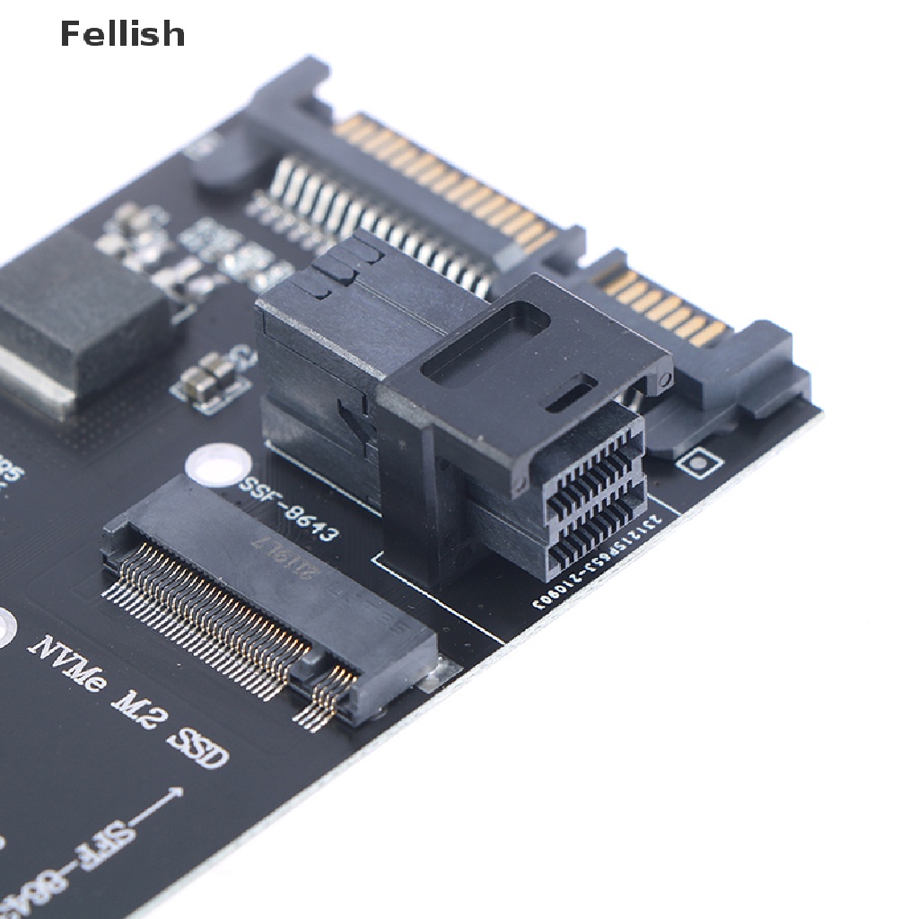 [Fellish] 22Pin SATA M.2 SSD Adapter SFF-8643 to NVMe M.2 NGFF SSD for Mainboard 436VN