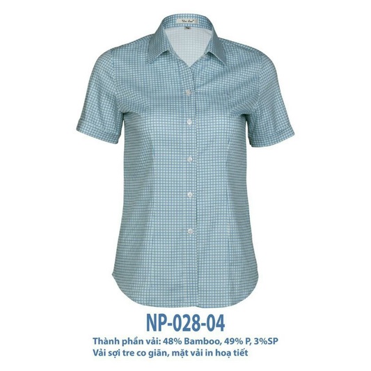 Thái Hoà Chính Hãng mẫu mới 2023 áo sơ mi hoạ tiết caro vải mềm NP028